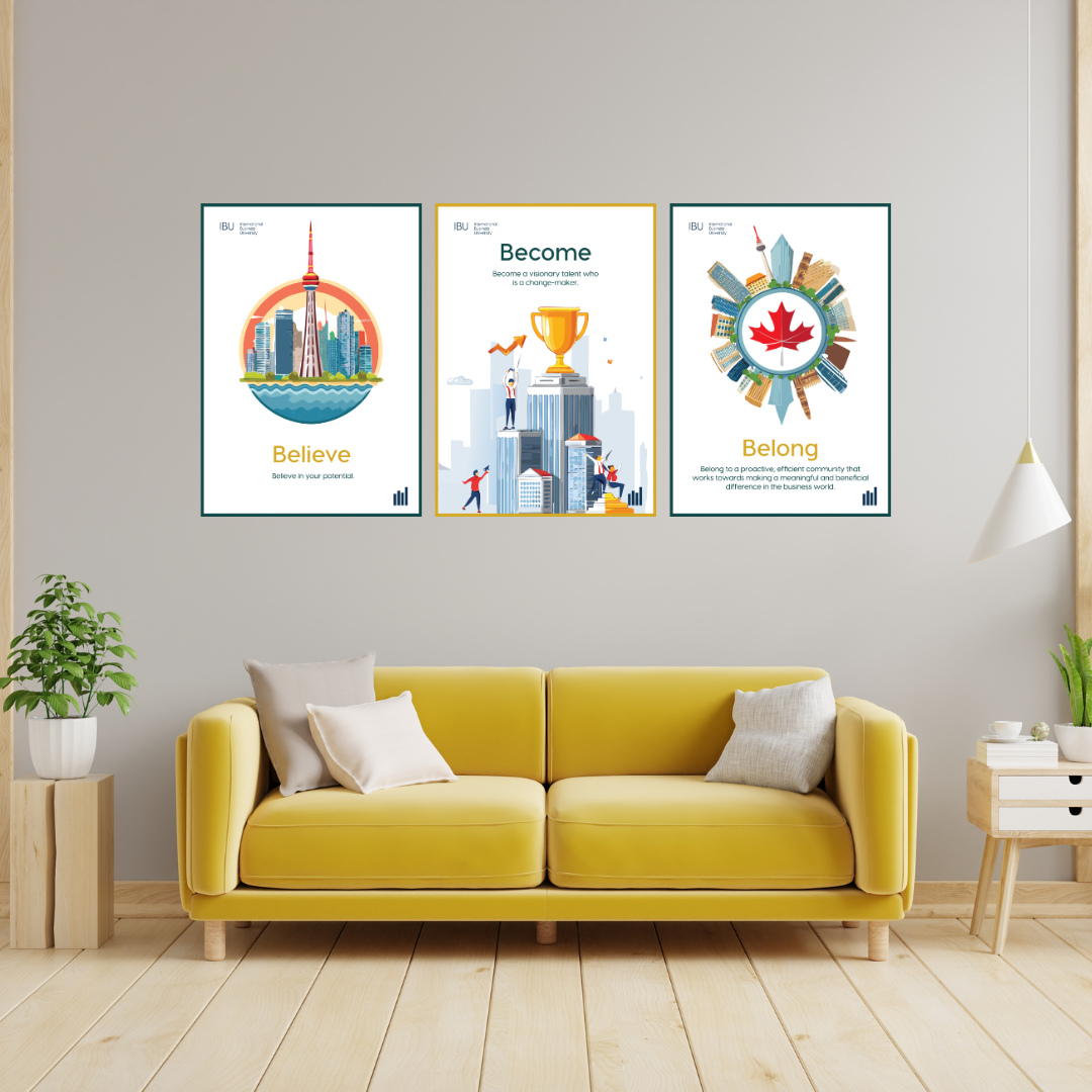 IBU Inspiration Posters Set – trio of motivational prints from the IBU merch apparel store.